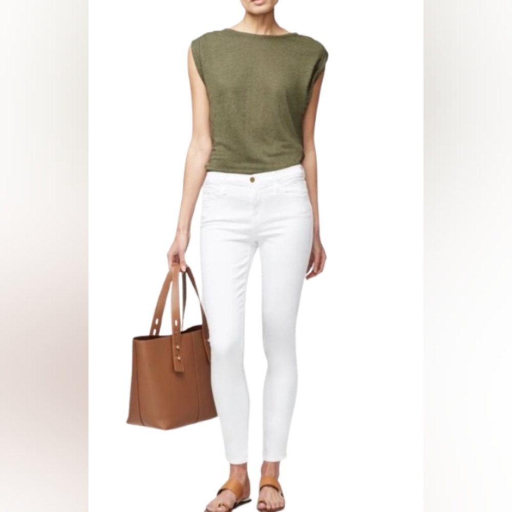 Frame Denim White Skinny Jeans